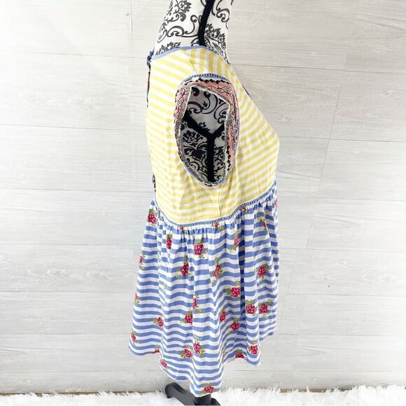 Matilda Jane On My Mind Striped Floral Babydoll Top - Picture 5 of 8